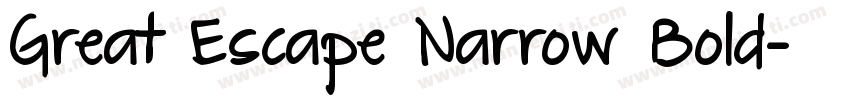 Great Escape Narrow Bold字体转换